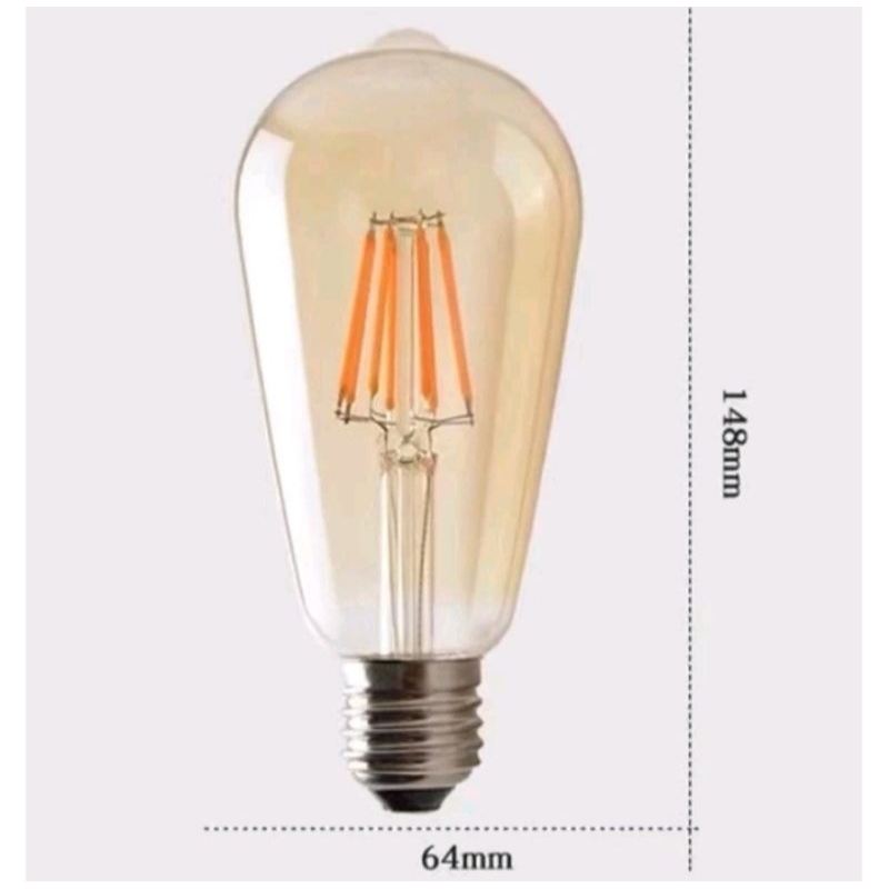 LAMPU LED FILAMEN 4 WATT,WARNA TEH
