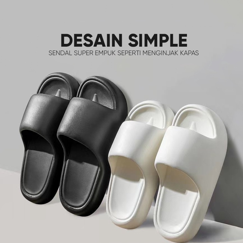 LANGSUNG KIRIM Lazy Bear Sandal Wanita Karet Sendal Jelly WanitaSandal Slop WanitaSendal Wanita Keki