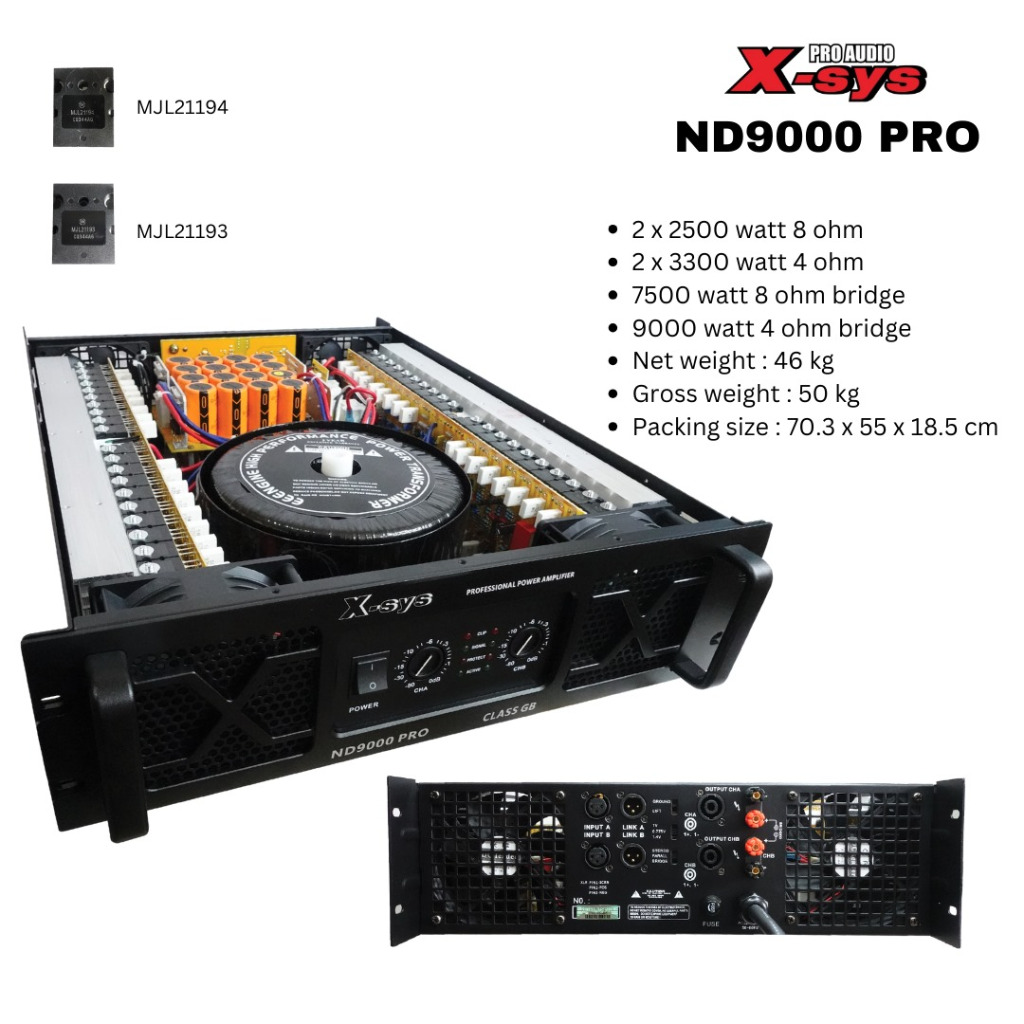 X-Sys Power Amplifier ND9000 PRO ND 9000Pro ND-9000 PRO Original