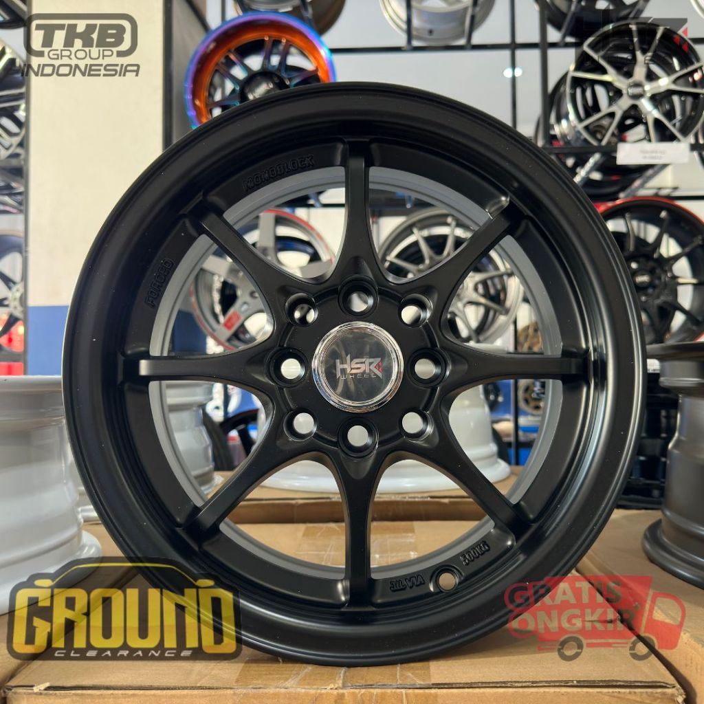 VELG MOBIL RACING R14 AVANZA, AGYA, SIGRA, VIOS, MODEL CE28 R14 LEBAR 6 INCI HITAM