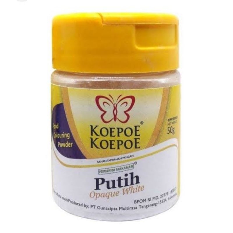 

pewarna makanan pemutih koepeo koepoe putih