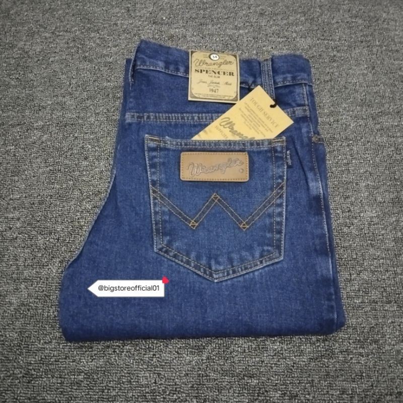 CELANA JEANS COWOK STANDAR REGULER WRANGLER BIRU WASH ABU CREAM HITAM GARMENT UKURAN 28 SAMPAI 38