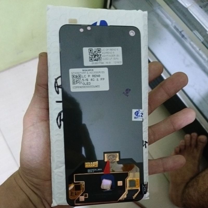 LCD OPPO RENO 5 4G/RENO 6 4G+FINGERPRINT ON,KWALITAS ORI LF