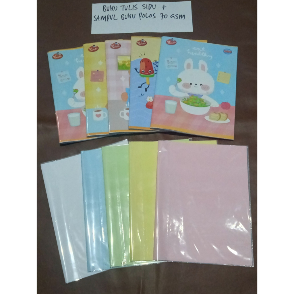 

Buku Tulis Sidu + Sampul Polos 70 GSM