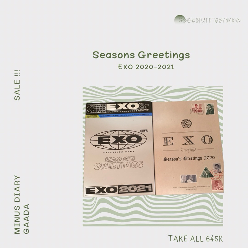 Seasons greeting exo 2020 2021 fullset take all 645000
