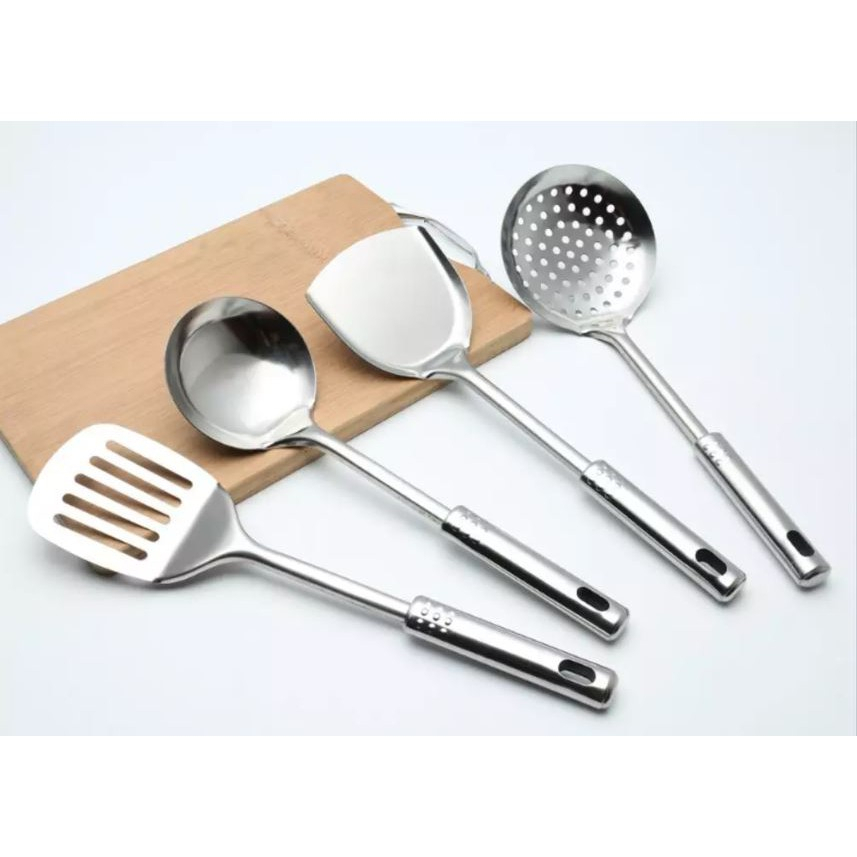 Spatula Set Stainless Kitchen Tools Peralatan Untuk Masak Murah /SENDOK MASAK/SPATULA MASAK/SENDOK S