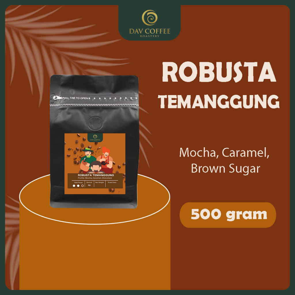 

Kopi Biji Robusta Temanggung 500 gram (Bisa untuk Kopi Susu)