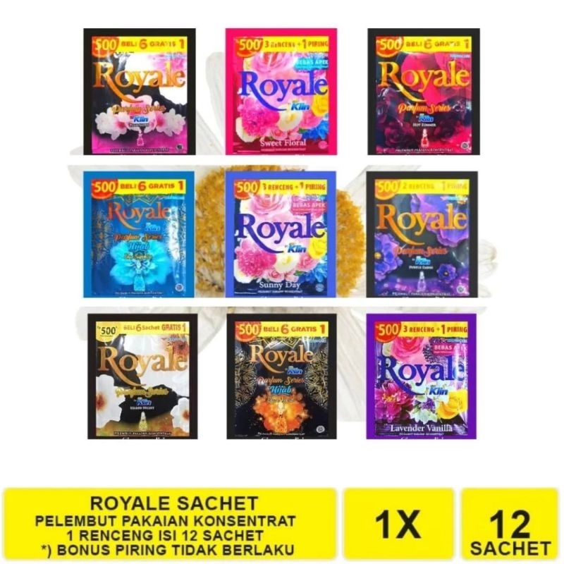 12Sachet - Royale Sachet Pewangi Royale Soklin So Klin