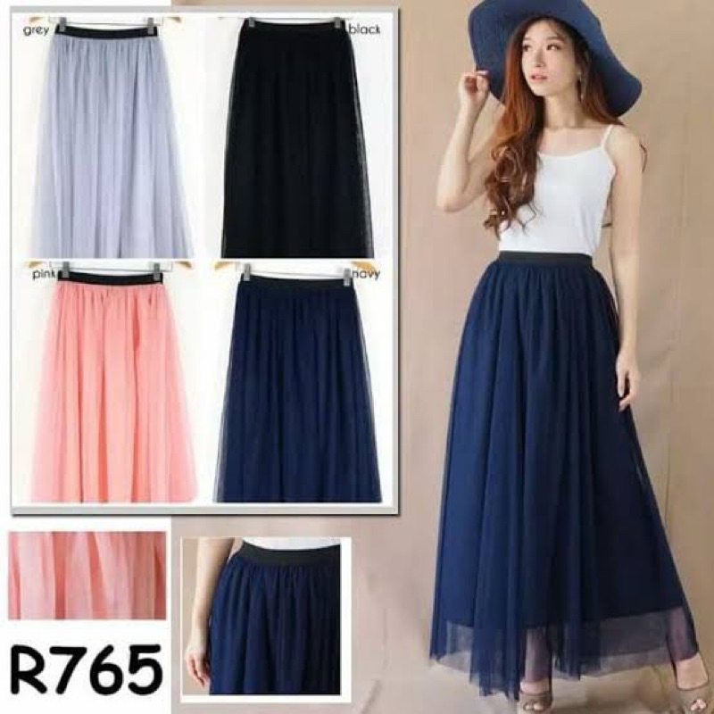 Rok Tutu Panjang Skirt Hijab Panjang Preloved Wanita