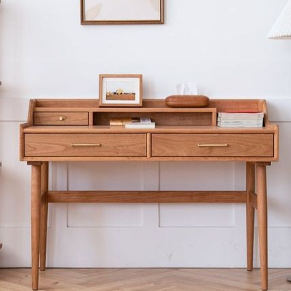 Meja Belajar Minimalis Retro Jati / meja kerja minimalis / meja minimalis jati solid