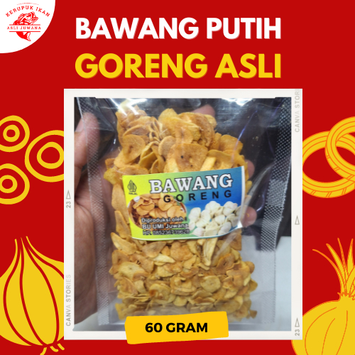 

Bawang Putih Goreng Original 60gram (Tanpa MSG dan Pengawet) Asli Juwana Pati