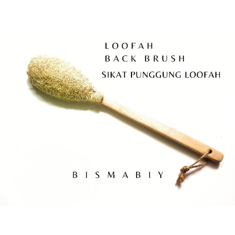 sikat punggung badan loofah untuk spons mandi dari gambas oyong
