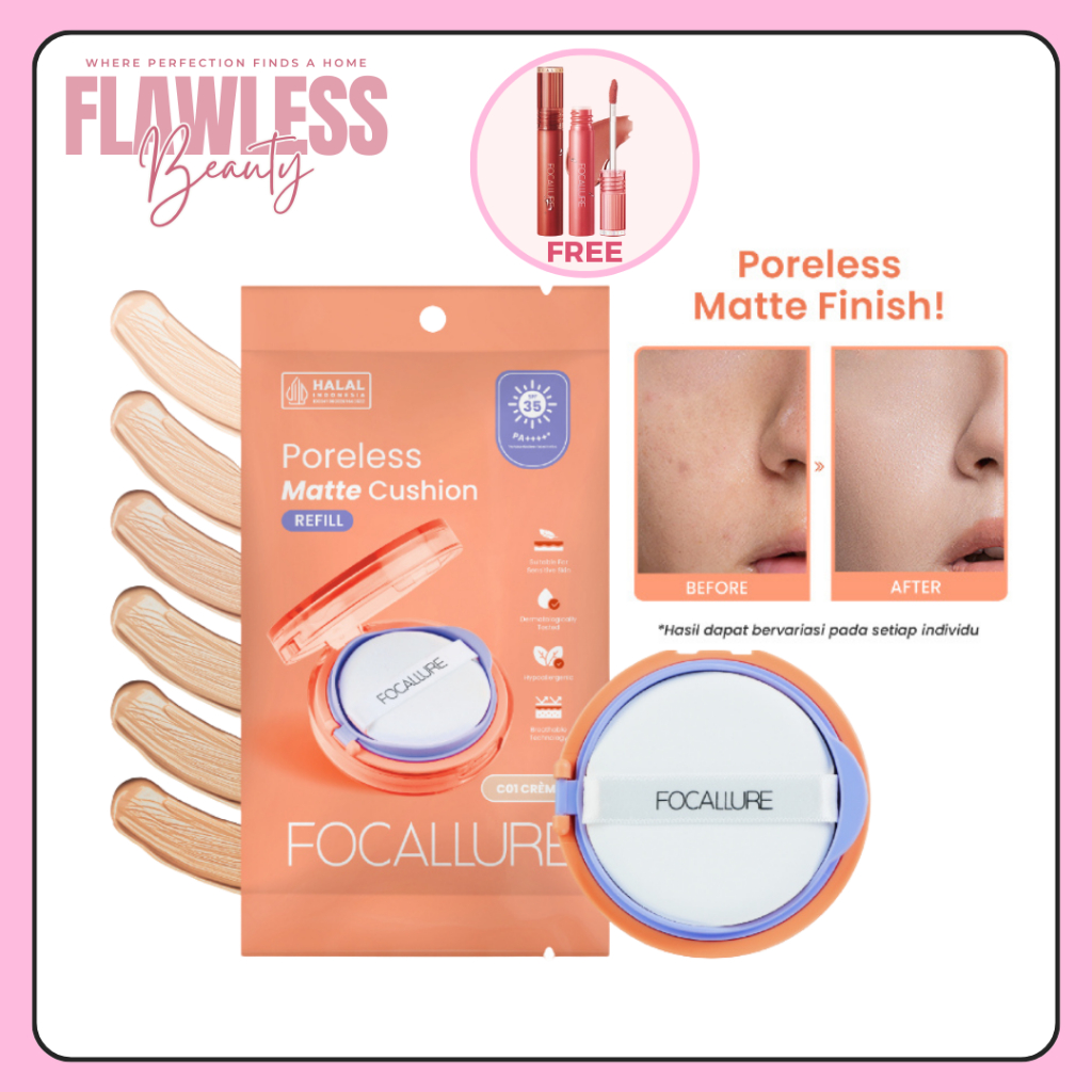 FOCALLURE ProBase BBAir Cushion - Refill Poreless Matte & Lightweight Glow SPF 35 PA++++ FA-ID-01