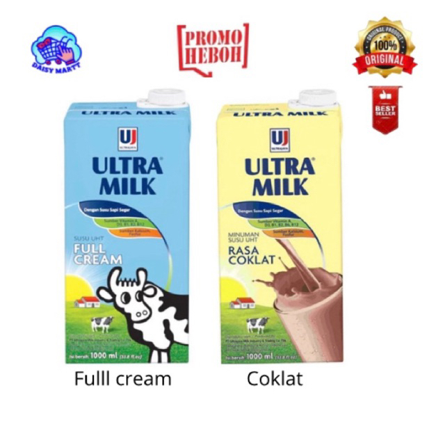 

Susu ultra milk UHT 1 liter (1000ml)