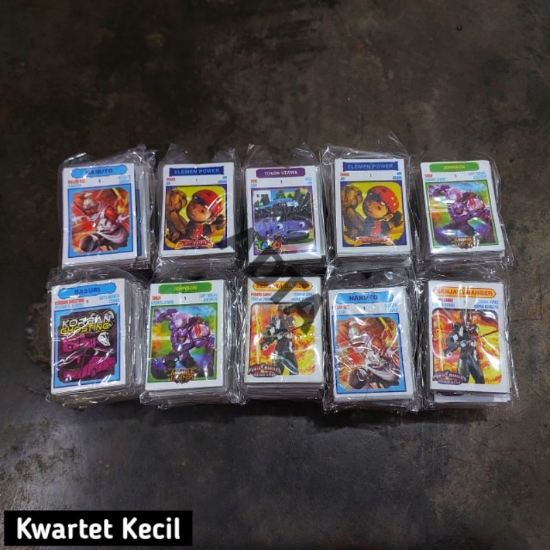 10Pcs Mainan Kwartet Kecil Umbul Kartu Permainan Seru