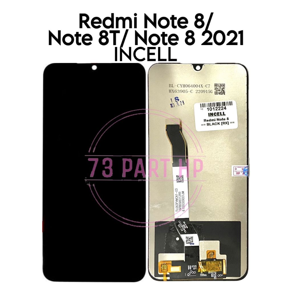 LCD Touchscreen Xiaomi Redmi Note 8 2019 2021 / Note 8T / M1908C3JH / M1908C3JG / M1908C3JI / M1908C