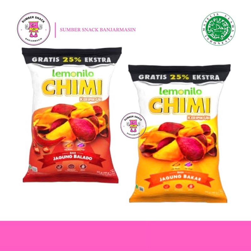 

Lemonilo Chimi Keripik Ubi (50g) (4 Varian Rasa)