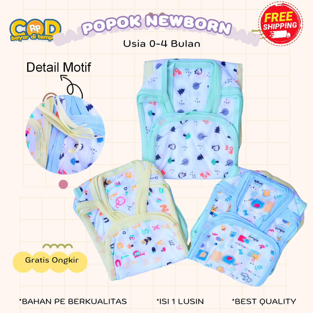 Tukuen Baby 1 lusin Popok Bayi Baru Lahir