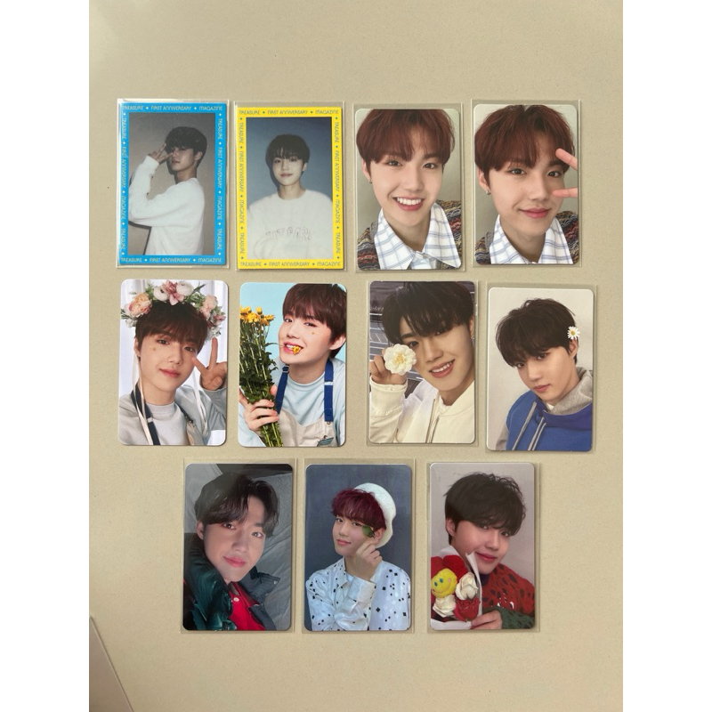 pc doyoung dobby treasure rpc magazine magz 1st anniversary anniv blue yellow, tfs fa treasu green b