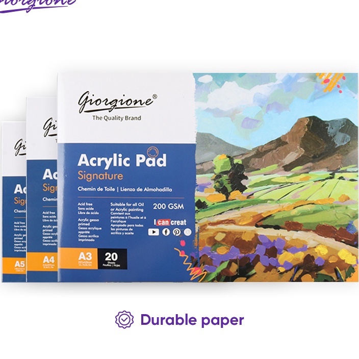 

PALING AMPUH Giorgione Acrylic Oil Paint Paper Book Lukisan Minyak Akrilik A3A4A5 GAC2