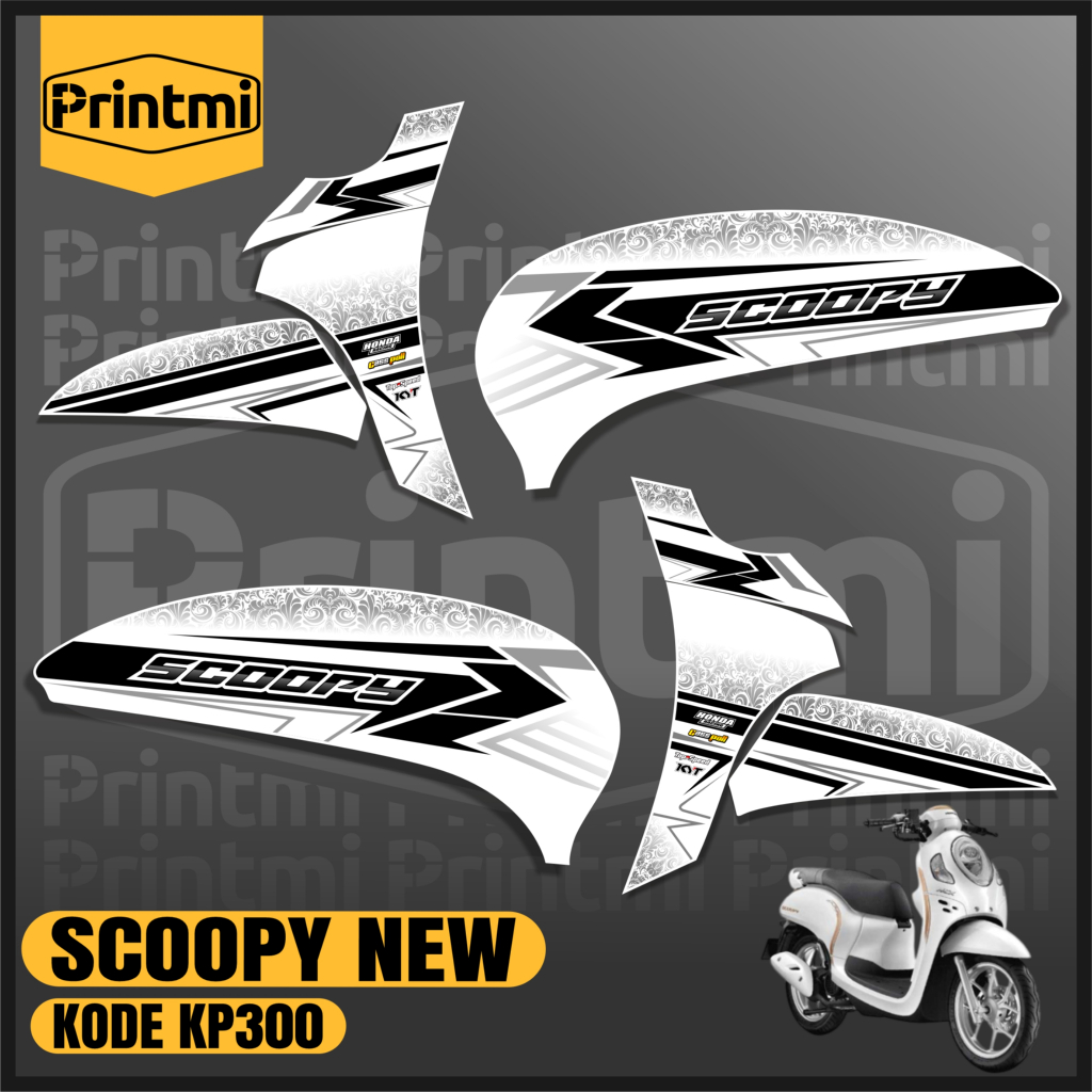 Stiker Striping Motor Scoopy New 2021 2022 2023 2024 Variasi Modifikasi List Printmi KP300