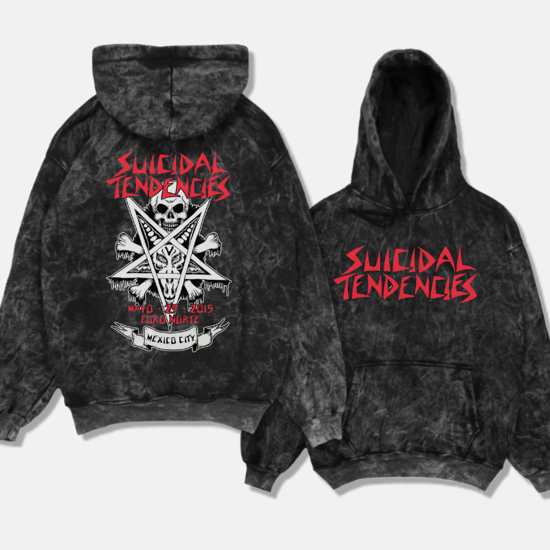 GENTIL - Jaket Sweater Hoodie Sandwash Vintage - Suicidal Tendencies