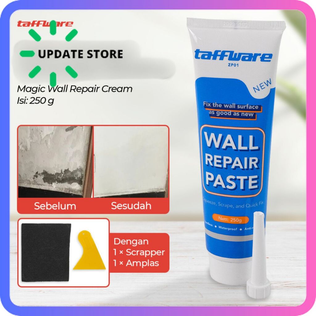 Krim Penambal Dinding Retak Anti Air Lem Dinding Anti Bocor
