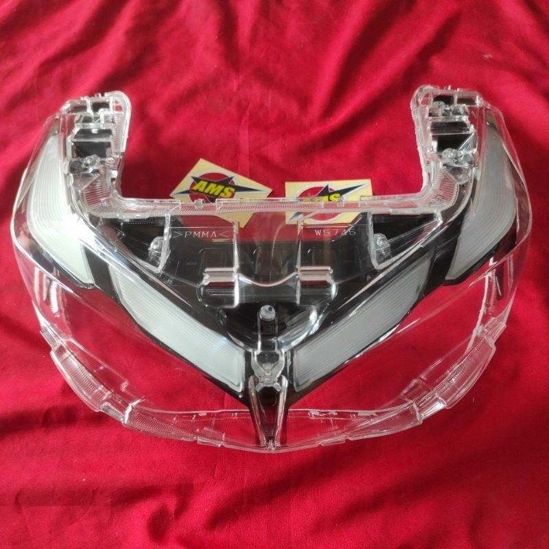 Mika Kaca Frame Alis Lampu Depan Aerox New Original 2021 2025