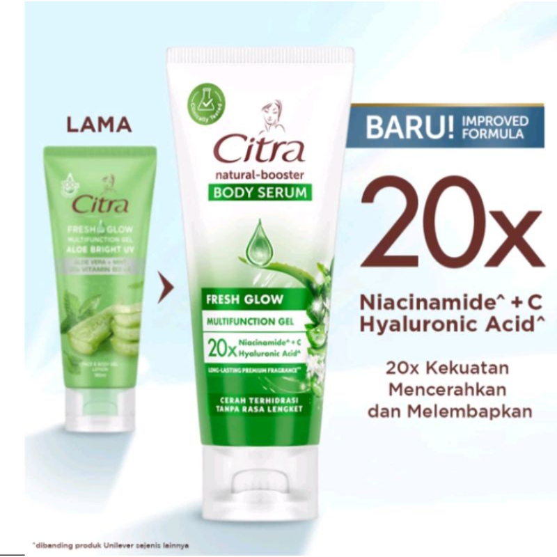 Citra fresh glow multifunction gel aloe brigh UV aloe vera 180ml