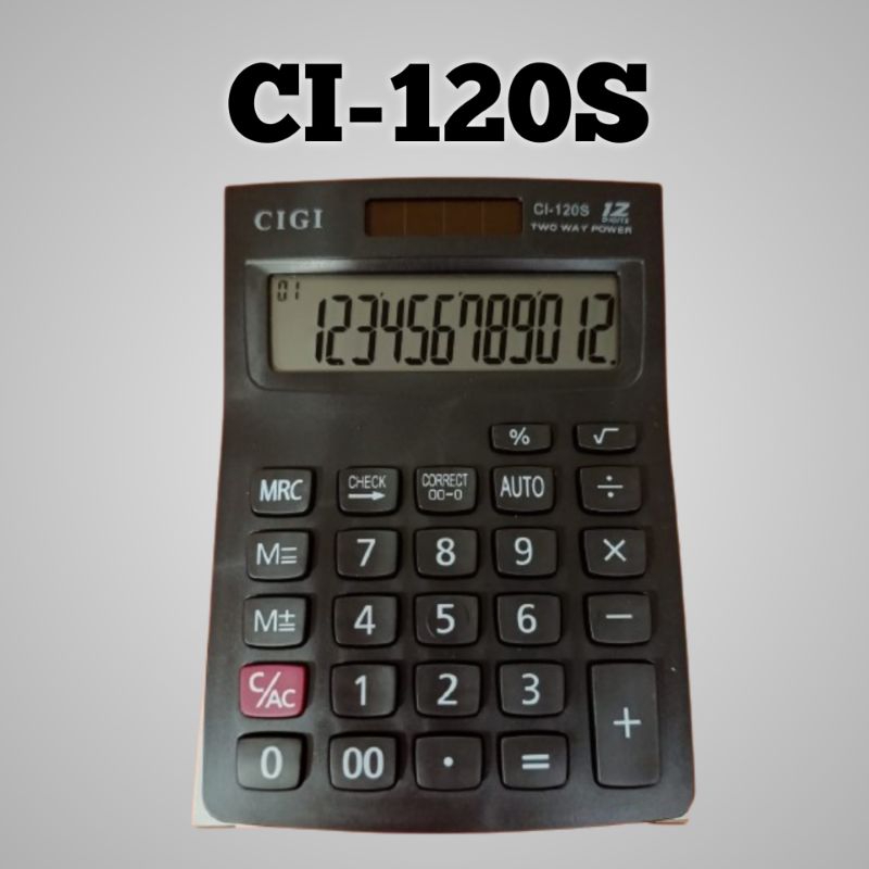 

Kalkulator Cigi CI 120S / kalkulator dagang / kalkulator murah / kalkulator 12 digit