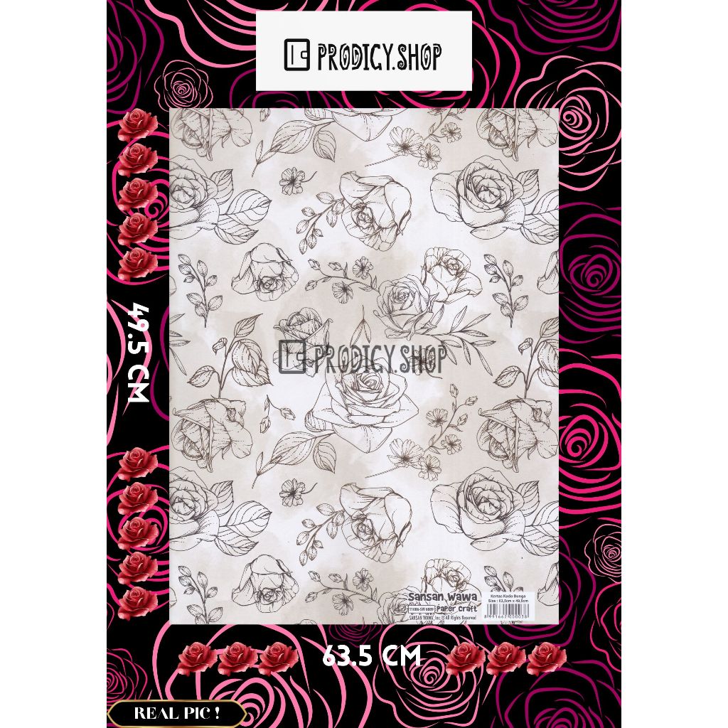 

KERTAS KADO DOFF SANSAN WAWA MAWAR SW6089 MINIMAL PEMBELIAN 5 LEMBAR