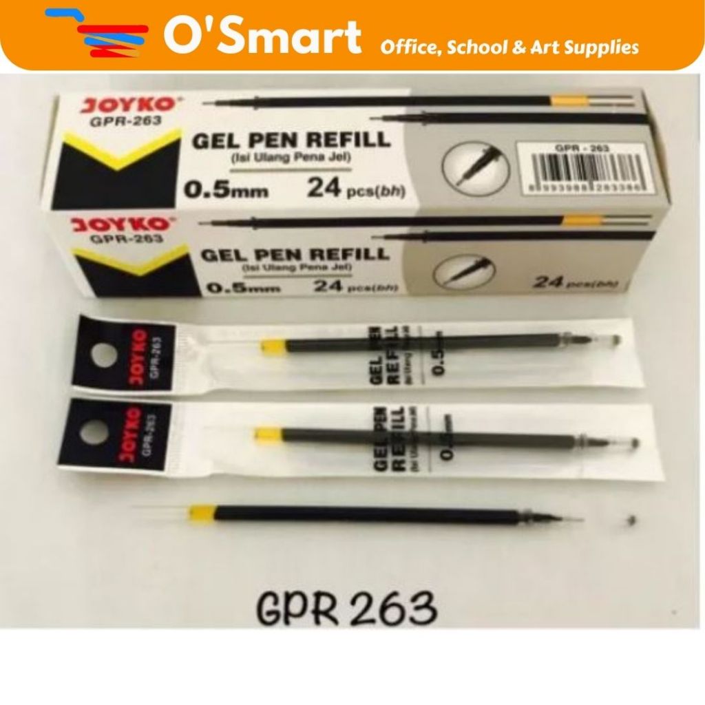 

JOYKO Refill Gel Pen Pena Tinta GPR-263 (24 Pcs/Kotak)