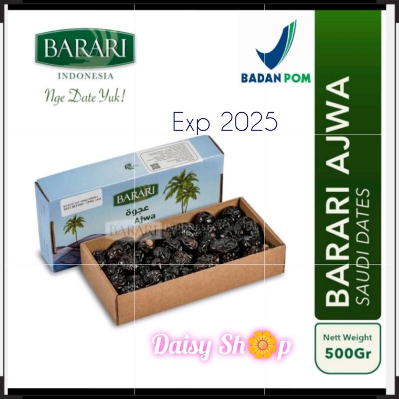 

Xno isriwil productX Kurma Ajwa Barari 500gr BPOM exp 2025