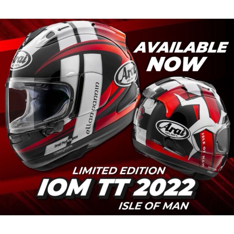 Helm Arai IOM TT 2022 dan 2023 limited edition