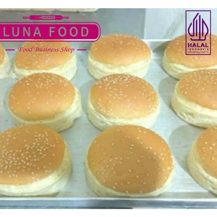 

1111 PREMIUM kualitas Hotel Roti Burger Besar Wijen 12cm isi 1pcs