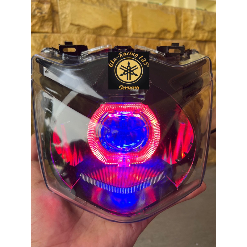 Lampu depan beat karbu lama old biled billed