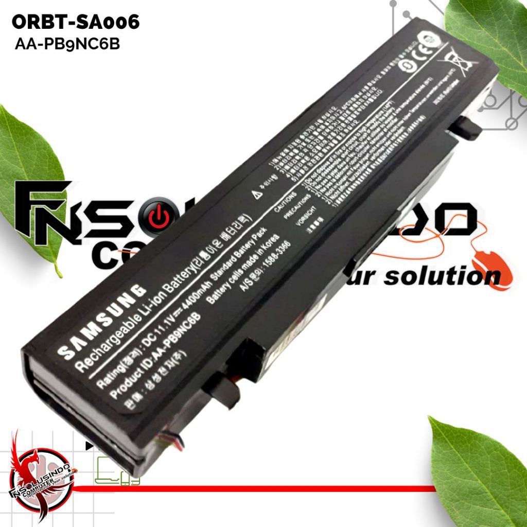 Original Baterai Samsung NP300 NP355V4X NP355E4X NP355U4X AA-PB9NC6B