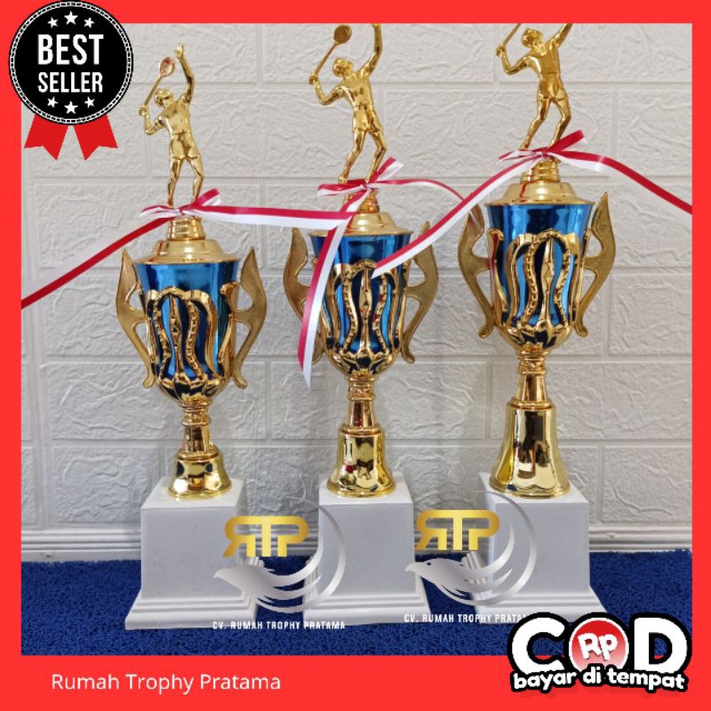 Piala / Trophy Patung Badminton