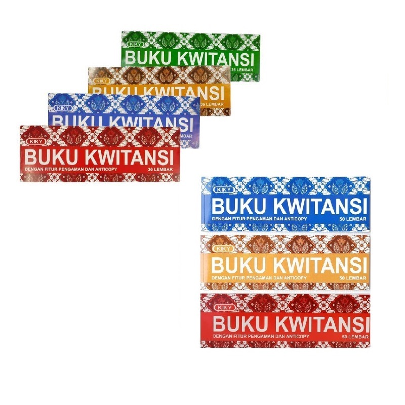 

Buku KIKY Kwitansi / Nota Kwitansi / Buku Kwitansi 36 dan 50 Lembar / Kuitansi Kiky