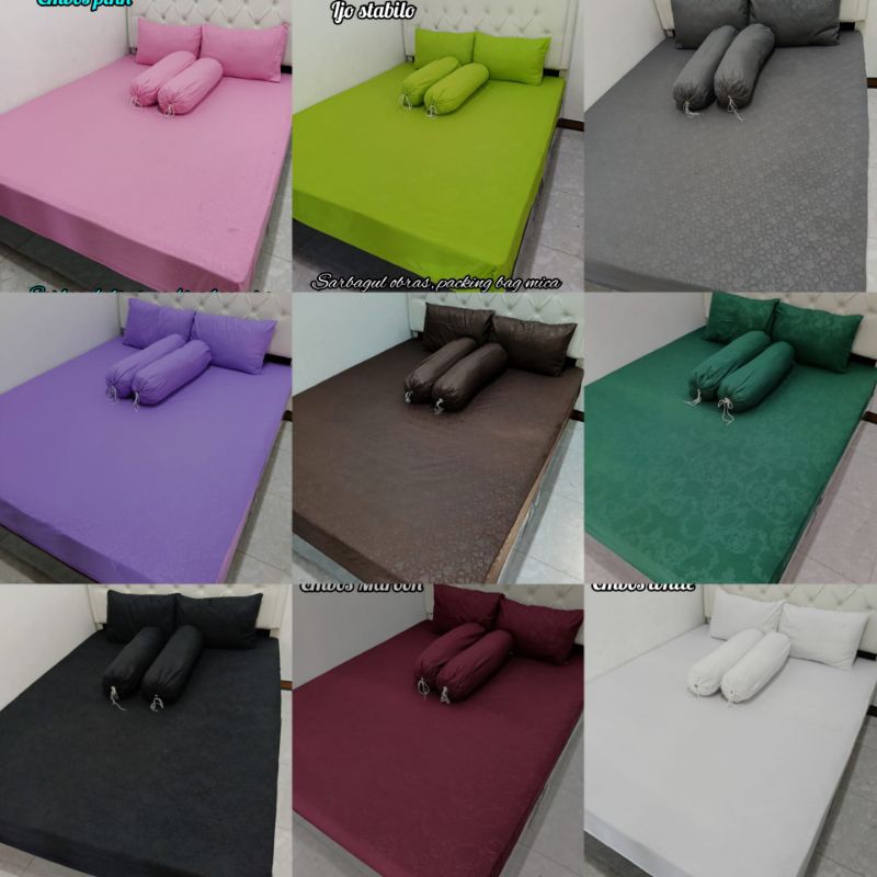 SPREI HOMEMADE SPREI KARET SUDUT  EMBOS B HITAM ABU