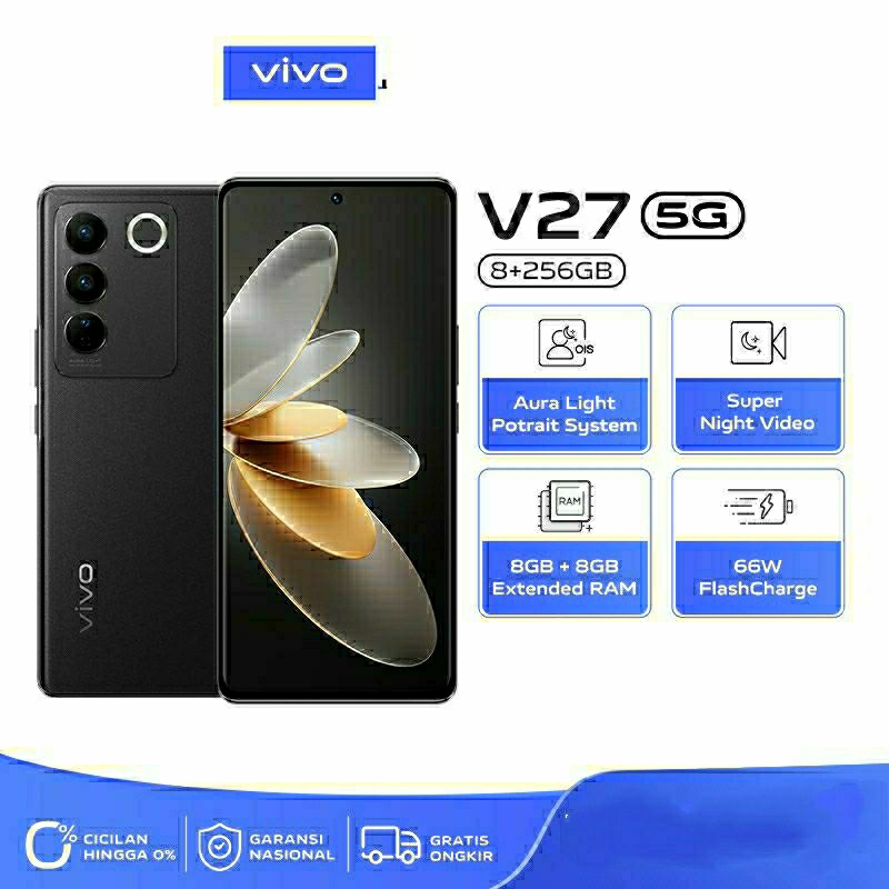 VIVO V27 5G Ram 8/256GB - 3D Curved Camera 50MP HD AF SELFIE
