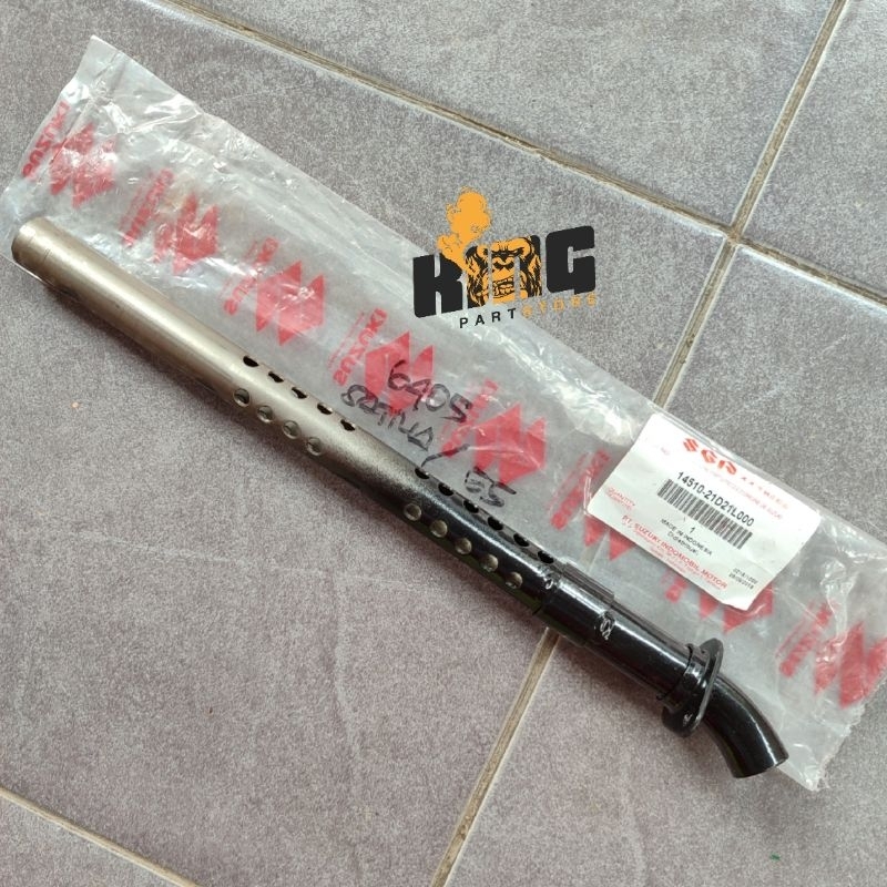 SARINGAN KNALPOT TORNADO CRYSTAL SATRIA 2T 2TAK HIU LUMBA LSCM ORIGINAL SGP NOS - 14510-21D21L000