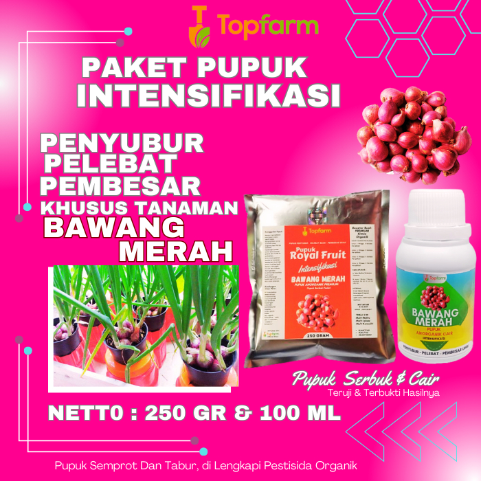 Pupuk Pembesar Umbi Bawang Merah / Pupuk Booster Buah Bawang Merah / Pupuk Penyubur Daun Bawang Mera