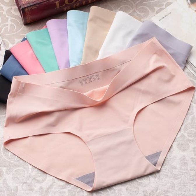 Yang Terbaik 6 Pcs CD Celana Dalam Wanita Seamless Halus Tanpa Jahitan Anti Nyeplak  Size M L XL XXL
