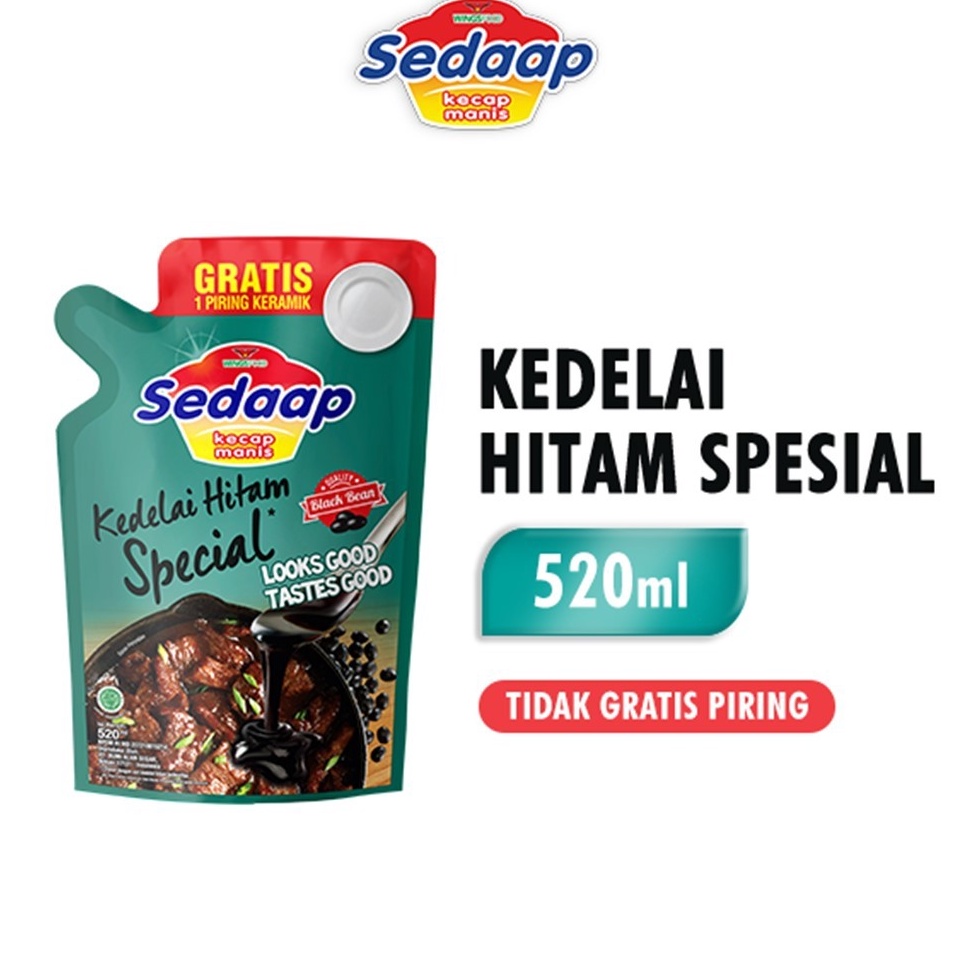 

Good Order Sedaap Kecap Manis Kedelai Hitam Spesial Pouch 52 ml