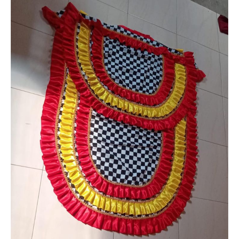 Kemul Barongan Kucingan Sayap Dobel / Kemul Kucingan Merah Kuning