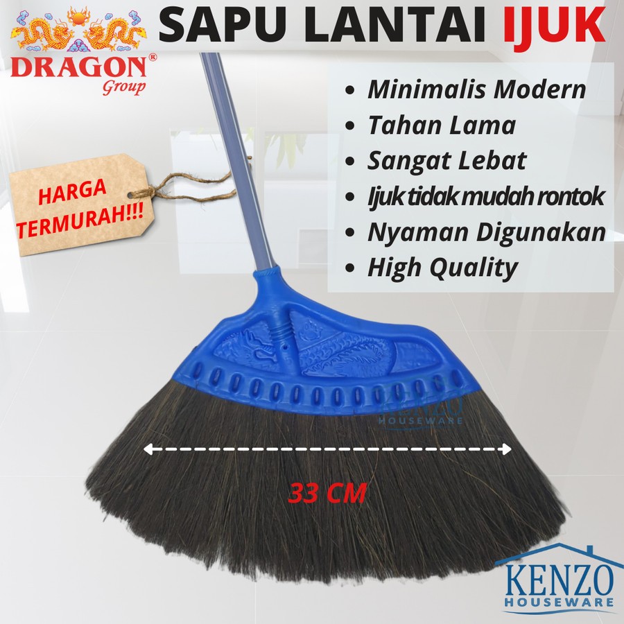 Sapu Lantai NAGOYA Ijuk Kipas Sapu Sikat Anti Rontok Sapu TERMURAH