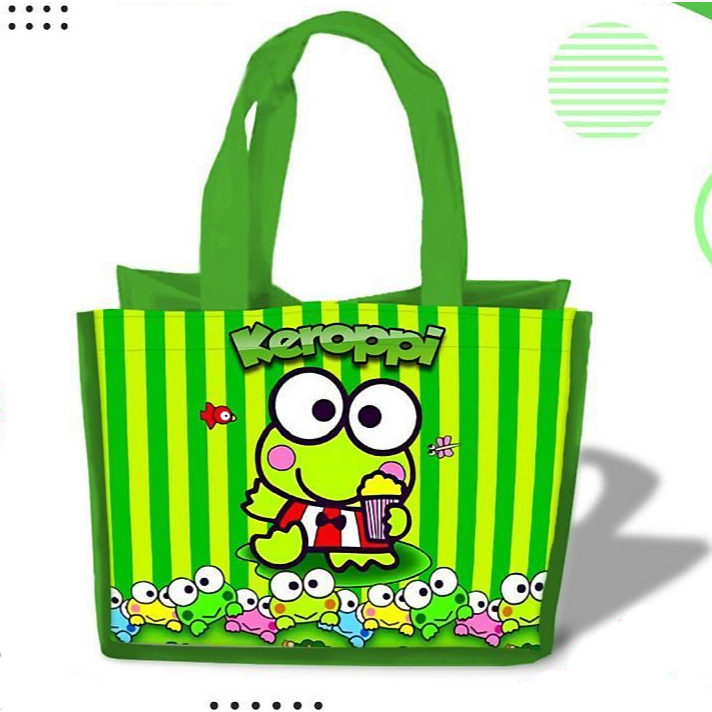 

Tas Souvenir Ultah Gambar KEROPI Goodie Bag Cute Anak