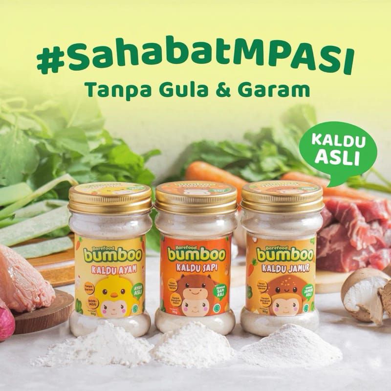 

BUMBOO Kaldu Asli - Kaldu Anak MPASI - No MSG - Tanpa Gula & Garam - Bahan Alami - Tambahan Sayur Asli