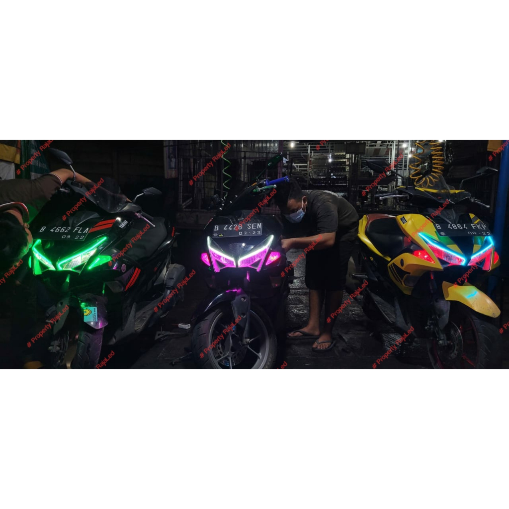 ALIS AEROX OLD AMPU LED ALIS AEROX 155 V 2 BONUS DEVIL EYES LAMPU SENJA AEROX 2016 2017 2018 2019 20
